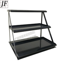 Supermarket shelf store commissary convenience store sells bulk casual snacks three-story desktop shelf display stand