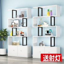 Shelf display cabinet shelf Multi-layer bookshelf Living room partition Commodity display rack Beauty skin care product display rack