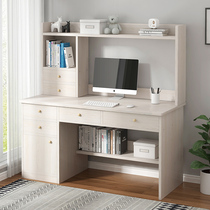 Computer desk desktop modern minimalist home desk bookshelf integrated student writing desk bedroom rental Easy table