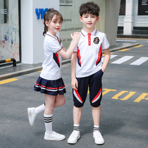 Primary school childrens school uniforms new summer suit Childrens Games Costume Inglém Wind Class Kindergarten Summer Dress Garden Clothing