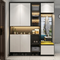 Home door shoe cabinet large capacity storage portal cabinet entrance door integrated wall locker simple modern hall cabinet