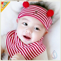 Brain protection door heart baby hat baby hat Net red autumn breathable thin baby halogen door cap baby hair band