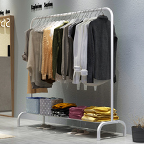 Clothes hanger metal clothes hanger floor bedroom folding indoor single lever style clotheshorse clothes rack Home Easy clothes hanger