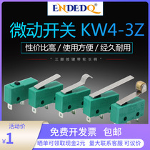 Micro switch KW4-3Z Three-pin button pulley long handle 5A125V 250VAC stroke limit switch contacts
