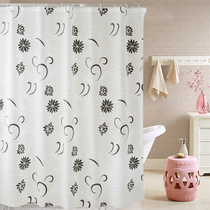 Thickened shower curtain Bathroom shower curtain Shower curtain Bathroom partition curtain Partition door curtain Curtain hanging curtain Pull curtain