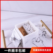Modern living room cotton kit toothbox bath salt pot creative toothpick box jewelry storage box with lid cosmetic cotton box
