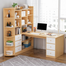 Computer desk bookshelf integrated desk computer desk desktop home small family student learning desk bookcase writing desk