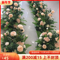 New Persian leaf pots peony flowers wedding Road stage floral arrangement shopping window flower art