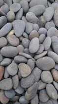 Cobblestone riverbed stone rain flower stone Industrial large stone blue gray transformer stone Black pebbles
