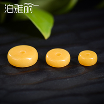 Poyali natural Xinjiang beeswax Jade spacer gasket buckle star Moon Moon Diamond Diamond Bodhi seed beads diy accessories