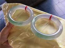 Natural Burmese jade bracelet ice seed green jade bracelet old pit with certificate jade bracelet womens round strip