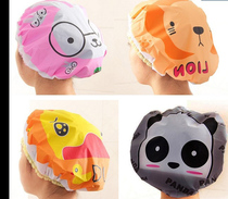 Japanese style cute cartoon waterproof bath shower cap Adult female long hair shower cap plus thick shower head cap