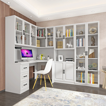 Corner desk bookshelf combination bookcase desk desk integrated computer desktop table simple modern home students