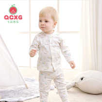 Childrens underwear set cotton autumn clothes autumn pants 0-1 year old 3 male baby warm autumn clothes girls baby pajamas