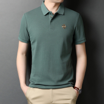 Men Polo Shirt Summer New Youth Business Casual Fashion Short Sleeve T-Shirt Pure Cotton Turtlenect Jacket Man