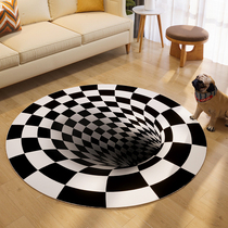 Shake-up 3D stun rug black and white Lattice Footbed Entrance Door Bathroom Silicon Algae Mud Suction soft ground Anti-slip raising dog