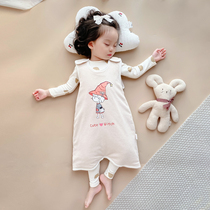 Baby Baby Sleeping Bag Autumn and Winter Anti-kicking Vest Childrens Siamese Split Sleeping Bag Cotton Spring and Autumn