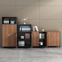  Changsha office file cabinet Low cabinet locker office cabinet side cabinet bookcase data cabinet with lock wooden small cabinet