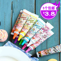 Baking tools Chocolate cake pen Cake decoration writing mounting pen Mounting mouth 12 colors to choose from