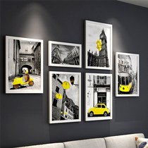 Solid Wood photo wall decoration European style photo frame frame frame frame wall creative hanging wall combination cultural Wall living room background wall