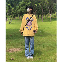 oversize sweater women autumn winter 2021 loose ins tide bf lazy wind design sense niche vintage top