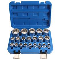 19-piece set 12 angle 2 flower tooth shape m sleeve head electric inch ratchet wrench tool 1 Plum moving big fly 8W-32mm steam