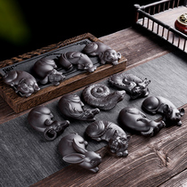 12 Twelve Zodiac genus purple sand tea pet decoration tea play tea set tea ceremony accessories tea tray tea table ceramic decoration