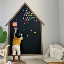 Magwall House Type Magnetic Blackboard Wall Sticker Children Home Magnet Graffiti Small Chalkboard Magnetic Magnetic Attraction Blackboard Wall