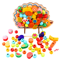 Montessori beads String beads game DIY handmade girl childrens puzzle intellectual early education toys 2-3-5-6 years old