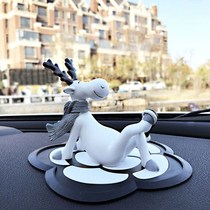 Car swing piece high-end atmosphere upper atmosphere upper level net red car small pendulum piece creative deer ornament vehicular middle control desk incense