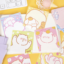 Teenage Girl Hearts Cute Poo Sign This Soft Cute Cute Series Cartoon Small Animal Hands Account Small Bear Collage Poop Sign Paper