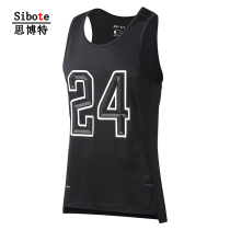 2018 new mens sports T-shirt No. 24 basketball suit with vest mens loose big code breathable sleeveless blouse