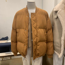 APM Dongdaemun mens Korean autumn and winter thickened baseball collar cotton coat short loose bread jacket