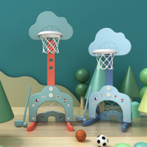 Childrens basketball rack can lift indoor baby 1-2-3 years old girl football toy boy home shooting frame