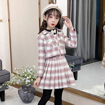 Girls  Dresses Childrens Spring and Autumn 2021 Early Spring College style Female big child princess dress Childrens Korean skirt jacket