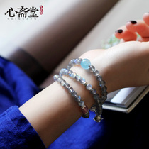 Heart Zhaitang (Moonlight City) Sri Lanka Natural 6A Moonlight Stone Multi-Circle Handstring Female Crystal Gem Jewelry