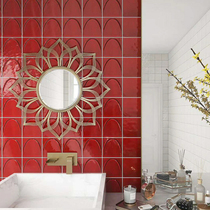 Moroccan floral tiles retro restaurant bar balcony tiles wall tiles Nordic kitchen bathroom tiles