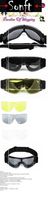 3 Lens Airsoft X800 Tactical Goggle Gles GX1000 Black