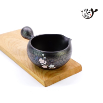 Japanese imported Changshu Zhaolong kiln pottery cherry blossom Tianmu side soup cold Japanese tea ceremony zero with public Cup pot