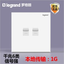 TCL Legrand super six dual-port computer broadband two gigabit Class 6 network network cable Network port socket panel