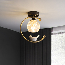 Light luxury all copper aisle corridor ceiling lamp creative bird sun lamp simple cloakroom entrance hall entrance hall