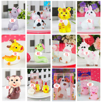 Creative Happy Birthday Candle Package Car Zodiac Balloon Year Candle Childrens Party Cake Decoration