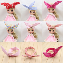 DBS Blythe small cloth doll rabbit headwear head hoop multicolor with styling hair band suitable for a small cloth dress