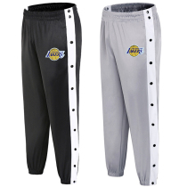 Spring and autumn basketball pants mens sports pants loose trousers with pants covered with full open buckle pants hot body button pull pants