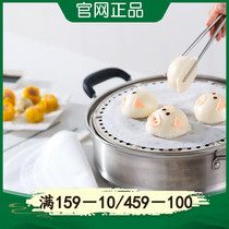 Steamer non-woven fabric (30 pieces) Liv steamed buns non-stick bamboo cage cloth steaming cage mat food grade PP safety and environmental protection