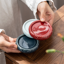 Tango Ceramic Lid Gaiato Cup Mat Dual-use Tea Shelving Teapot lid shelf Gongfu Tea Tea Duct Accessories