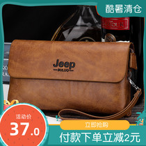 2020 new men PU leather handbag large capacity mens bag hands grab bag theft proof password bag business casual mens bag