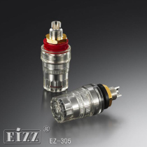 EIZZ transparent terminal pure copper plated silver EZ-305 fever bile machine Crystal Banana socket terminal