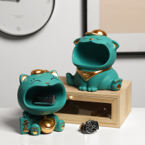 Simple recruitment hip hop cat creative parts modern home living room TV cabinet mask key to collect desktop pallet