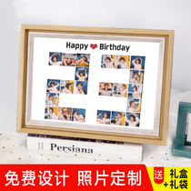 Birthday gift girls send boys friends girlfriends lovers photos customized anniversary ceremony Teachers Day teacher